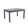 Table de jardin extensible aluminium - 135/270cm - 10 places - Anthracite  - LIO