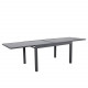 Table de jardin extensible aluminium - 135/270cm - 10 places - Anthracite  - LIO
