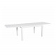 Table de jardin extensible aluminium - 135/270cm - 10 places - Blanc - ANDRA