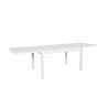 Table de jardin extensible aluminium - 135/270cm - 10 places - Blanc - ANDRA