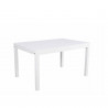 Table de jardin extensible aluminium - 135/270cm - 10 places - Blanc - ANDRA