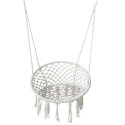 Fauteuil suspendu oeuf sur pied résine tressée noir gris - YOGI Fauteuil suspendu oeuf sur pied résine tressée noir gris - YOGI