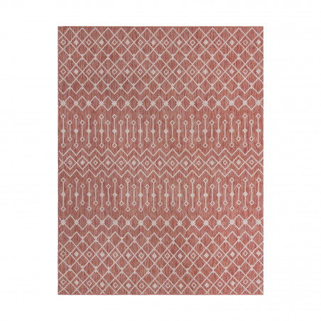 Tapis extérieur - 160x230cm - Rouge - 100% polypropylène - 192 000pts/m2 - ST TROPEZ