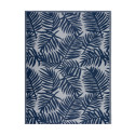 Tapis d'extérieur en plastique tressé - 120x160cm - Bleu - Réversible - 100% polypropylène - 400gr / m²