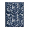 Tapis d'extérieur en plastique tressé - 120x160cm - Bleu - Réversible - 100% polypropylène - 400gr / m²