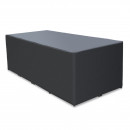 8 Places - Ensemble encastrable salon table de jardin aluminium et acier, housse de protection- Gris