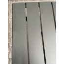 8 Places - Ensemble encastrable salon table de jardin aluminium et acier, housse de protection- Gris
