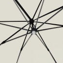 Parasol déporté LED 3x4m rectangle en aluminium + housse - rotatif 360° - Beige