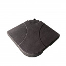 Lot de 4 dalles de parasol carrées, 80kg
