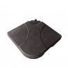 Lot de 4 dalles de parasol carrées, 80kg