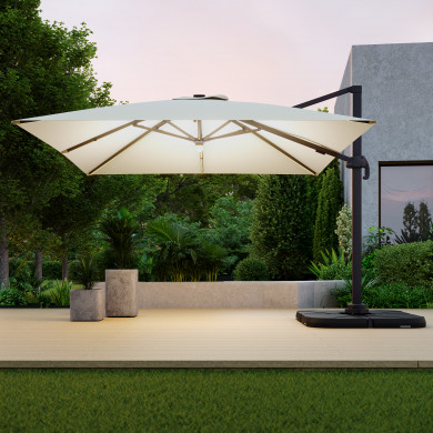 Parasol déporté LED 3x4m...
