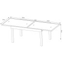 Table de jardin extensible aluminium 270cm + 10 fauteuils empilables textilène anthracite