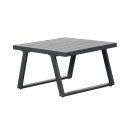 Salon de jardin fonctionnel modulable en aluminium design - Gris Anthracite