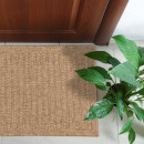 Tapis extérieur - 60x90cm - naturel - 100% polypropylène résistant aux UV - 1400 gr/m²