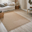 Tapis extérieur -60x180cm - naturel - 100% polypropylène résistant aux UV - 1400 gr/m²