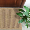 Tapis extérieur - 60x90cm - naturel - 100% polypropylène résistant aux UV - 1400 gr/m²