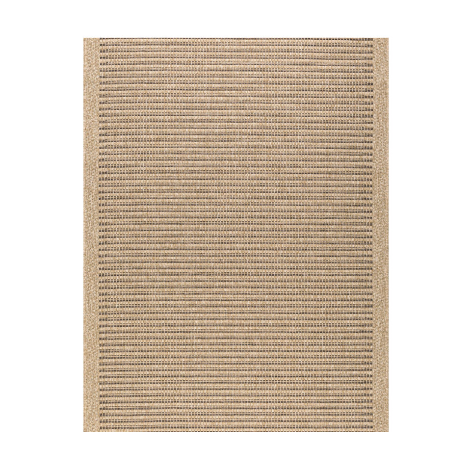 Tapis extérieur - 120x170cm - naturel - 100% polypropylène résistant aux UV - 1400 gr/m²