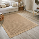 Tapis extérieur - 120x170cm - naturel - 100% polypropylène résistant aux UV - 1400 gr/m²