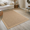 Tapis extérieur - 120x170cm - naturel - 100% polypropylène résistant aux UV - 1400 gr/m²