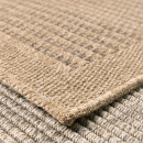 Tapis extérieur - 120x170cm - naturel - 100% polypropylène résistant aux UV - 1400 gr/m²