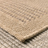 Tapis extérieur - 120x170cm - naturel - 100% polypropylène résistant aux UV - 1400 gr/m²