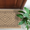 Tapis extérieur - 50x80cm - naturel - 100% polypropylène résistant aux UV - 1400 gr/m²
