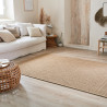 Tapis extérieur - 120x170cm - naturel - 100% polypropylène résistant aux UV - 1400 gr/m²