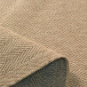 Tapis extérieur rond - 120cm - naturel - 100% polypropylène résistant aux UV - 1400 gr/m²