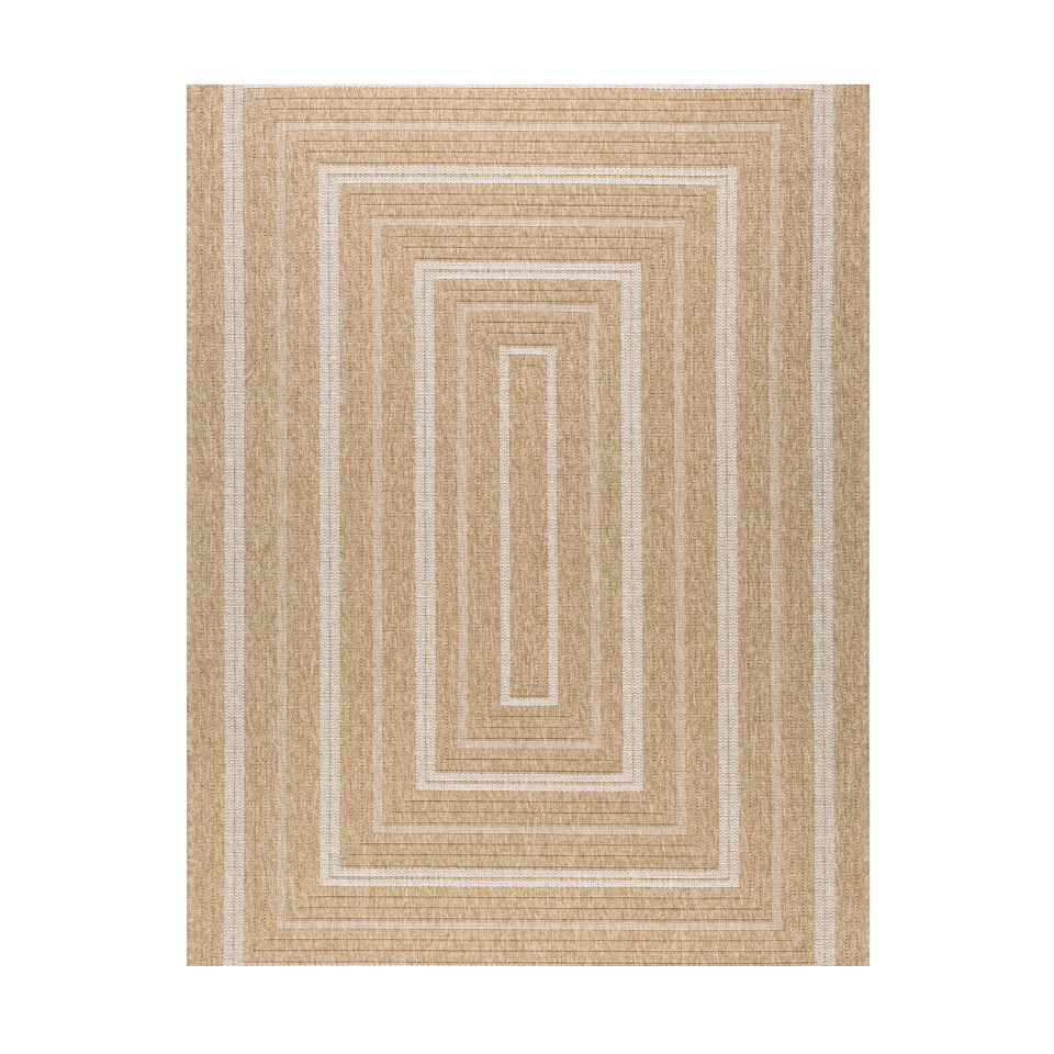 Tapis extérieur - 60x90cm - naturel - 100% polypropylène résistant aux UV - 1400 gr/m²