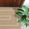 Tapis extérieur - 60x90cm - naturel - 100% polypropylène résistant aux UV - 1400 gr/m²