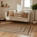 Tapis extérieur - 60x90cm - naturel - 100% polypropylène résistant aux UV - 1400 gr/m²