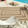Tapis extérieur - 60x90cm - naturel - 100% polypropylène résistant aux UV - 1400 gr/m²