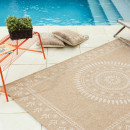 Tapis extérieur - 120x170cm - naturel - 100% polypropylène résistant aux UV - 1400 gr/m²
