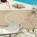 Tapis extérieur - 120x170cm - naturel - 100% polypropylène résistant aux UV - 1400 gr/m²
