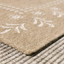 Tapis extérieur - 120x170cm - naturel - 100% polypropylène résistant aux UV - 1400 gr/m²