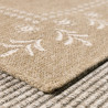 Tapis extérieur - 120x170cm - naturel - 100% polypropylène résistant aux UV - 1400 gr/m²