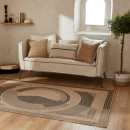 Tapis extérieur - 120x170cm - naturel - 100% polypropylène résistant aux UV - 1400 gr/m²