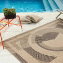 Tapis extérieur - 120x170cm - naturel - 100% polypropylène résistant aux UV - 1400 gr/m²