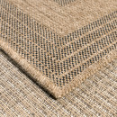 Tapis extérieur - 120x170cm - naturel - 100% polypropylène résistant aux UV - 1400 gr/m²
