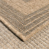 Tapis extérieur - 120x170cm - naturel - 100% polypropylène résistant aux UV - 1400 gr/m²