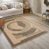 Tapis extérieur - 120x170cm - naturel - 100% polypropylène résistant aux UV - 1400 gr/m²