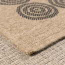 Tapis extérieur - 120x170cm - naturel - 100% polypropylène résistant aux UV - 1400 gr/m²