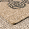 Tapis extérieur - 120x170cm - naturel - 100% polypropylène résistant aux UV - 1400 gr/m²