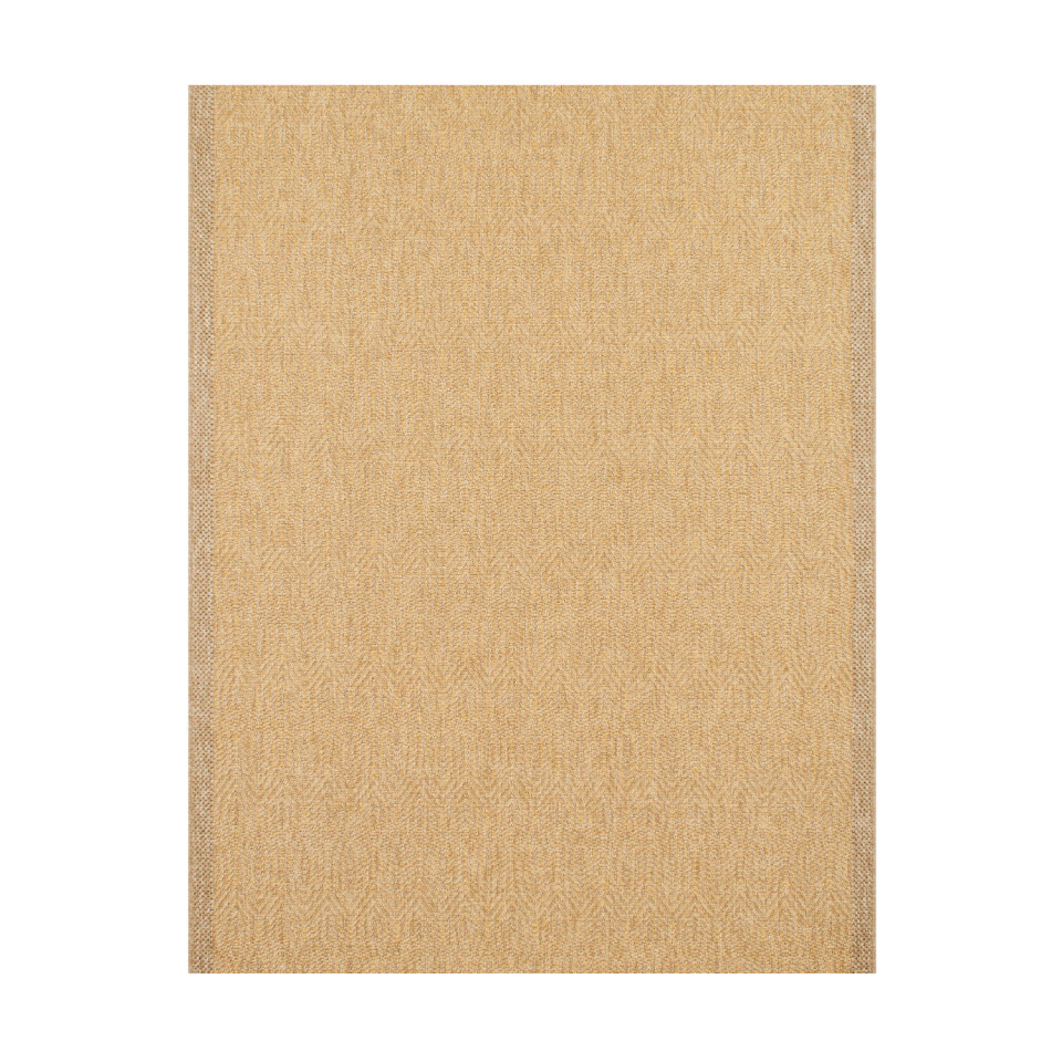 Tapis extérieur - 120x170cm - naturel - 100% polypropylène résistant aux UV - 1400 gr/m²