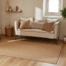Tapis extérieur - 120x170cm - naturel - 100% polypropylène résistant aux UV - 1400 gr/m²