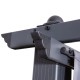 Tonnelle/Pergola aluminium 3x4m toile coulissante rétractable - Gris Taupe - model Hero XL