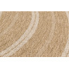 Tapis extérieur rond - 80cm - naturel - 100% polypropylène résistant aux UV - 1400 gr/m²