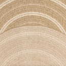Tapis extérieur rond - 80cm - naturel - 100% polypropylène résistant aux UV - 1400 gr/m²