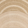 Tapis extérieur rond - 80cm - naturel - 100% polypropylène résistant aux UV - 1400 gr/m²