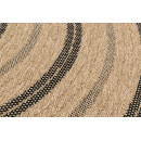 Tapis extérieur rond - 80cm - naturel - 100% polypropylène résistant aux UV - 1400 gr/m²